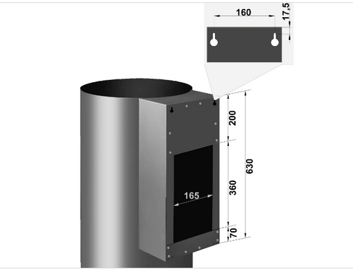 Витяжка кухонна Fabiano Cylindra 35 Silent Inox