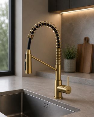 Змішувач на кухню Fabiano FKM 3128 Light Gold