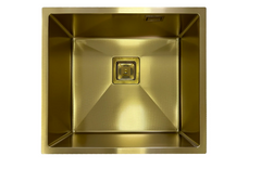 Нержавіюча мийка Fabiano Quadro 49 Celldecor Nano Gold