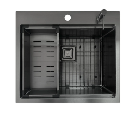 Мойка на кухню Fabiano TOP Center 57 Celldecor Nano Graphite