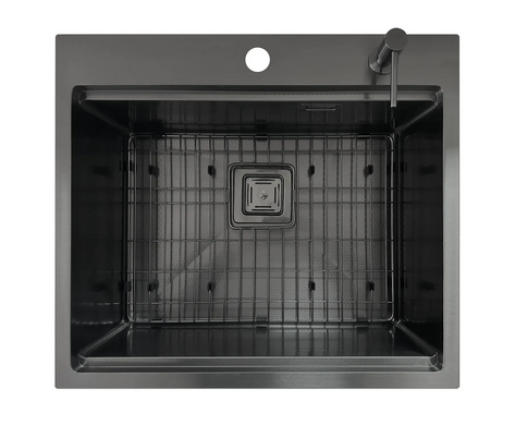 Мойка на кухню Fabiano TOP Center 57 Celldecor Nano Graphite