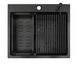 Мойка на кухню Fabiano TOP Center 57 Celldecor Nano Graphite - 4