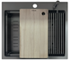 Мойка на кухню Fabiano TOP Center 57 Celldecor Nano Graphite