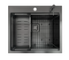 Мойка на кухню Fabiano TOP Center 57 Celldecor Nano Graphite - 3