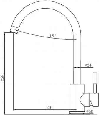 Смеситель для кухни Fabiano SKF 850 ST Beton