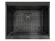Мойка на кухню под столешницу Fabiano Quadro Center 54 Celldecor Nano Graphite - 6