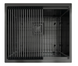 Мойка на кухню под столешницу Fabiano Quadro Center 54 Celldecor Nano Graphite - 3