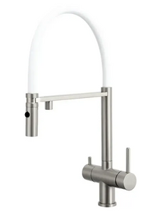 Смеситель для кухни Fabiano FKM 3130 Inox White