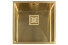 Нержавіючі мийки під стільницю Fabiano Quadro 44 Nano Gold