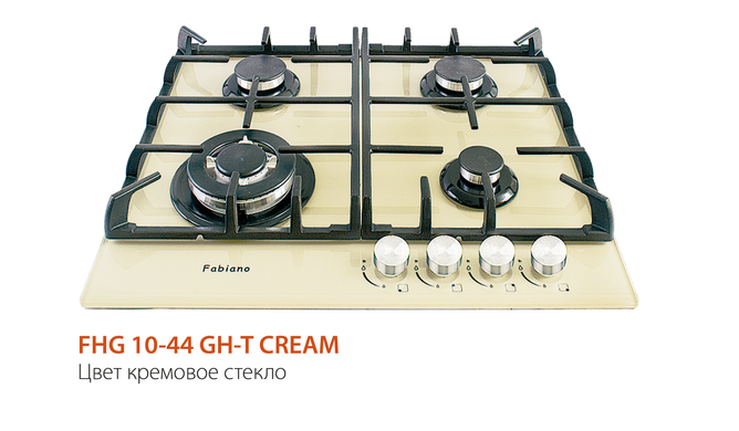 Варочная поверхность Fabiano FHG 1044 GHT Cream