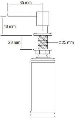 Дозатор для мила Fabiano FAS-D 41 Inox