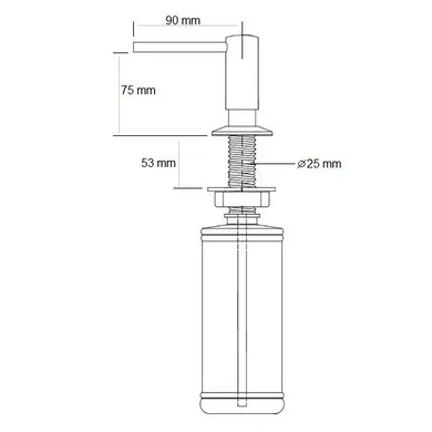 Дозатор для мила Fabiano FAS-D 42 Inox