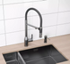 Смеситель для кухни Fabiano FKM 3129 Black Steel - 9