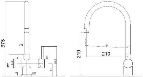 Смеситель для кухни Fabiano FKM 31.3 Alpine White